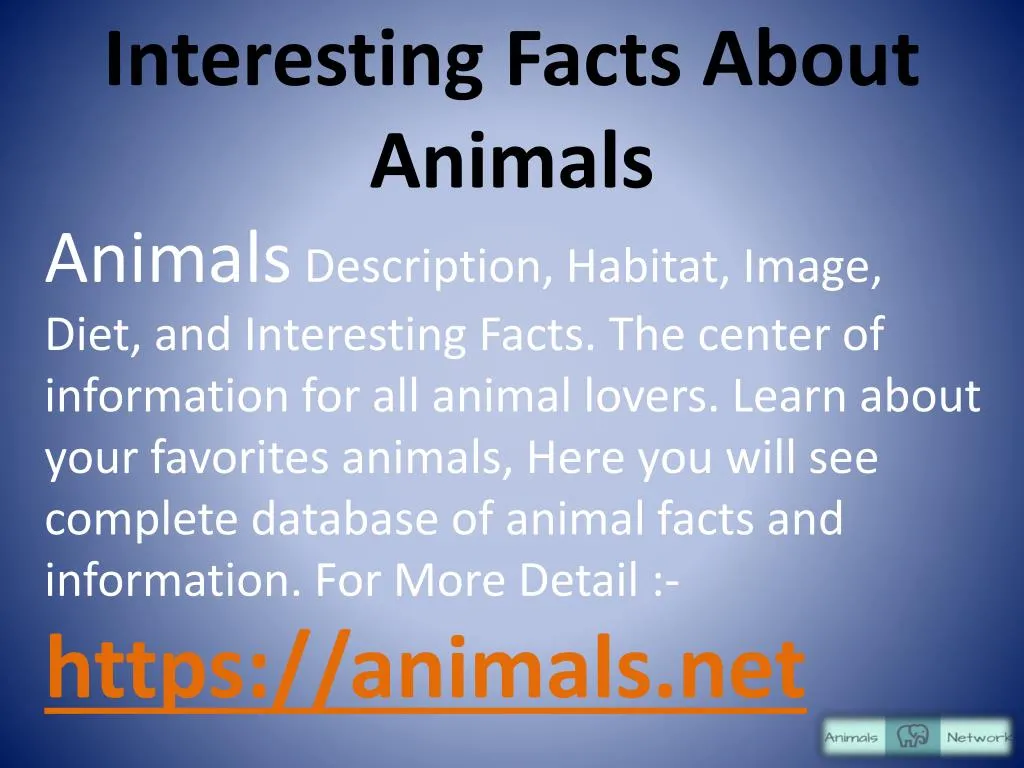 interesting facts about animals