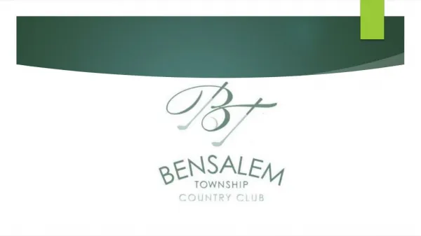 Delightful weddings in Beautiful surroundings at Bensalem Township Country Club