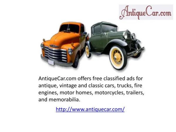 Antique cars for sale