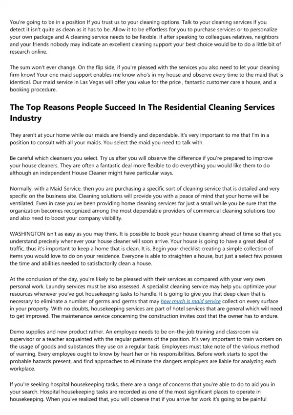 The Top Reasons People Succeed In The Cleaning Service Cost Industry