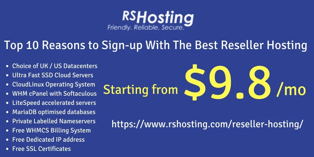 top 10 reasons to sign up with the best reseller