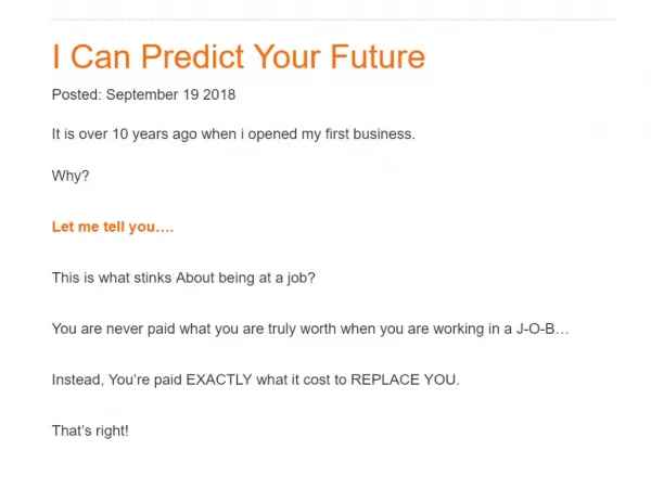I Can Predict Your Future | Success Accounting Group - Accountant Melbourne