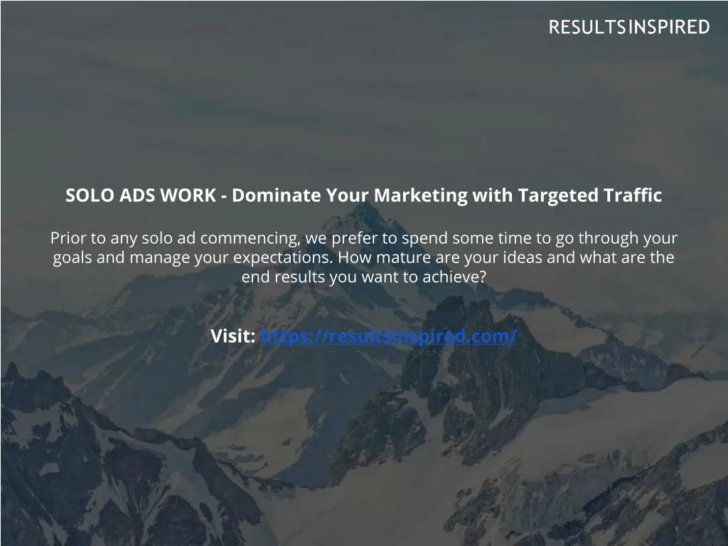 solo ads work dominate your marketing with