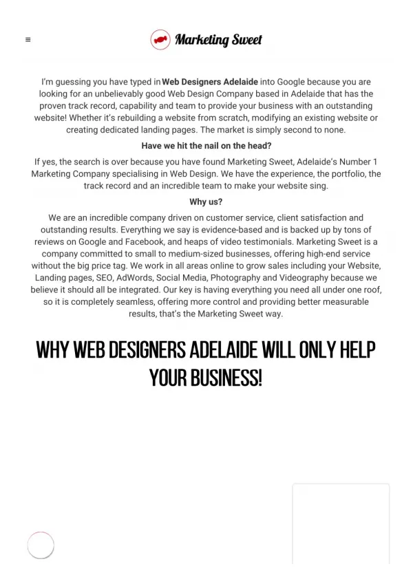 Web Designers Adelaide
