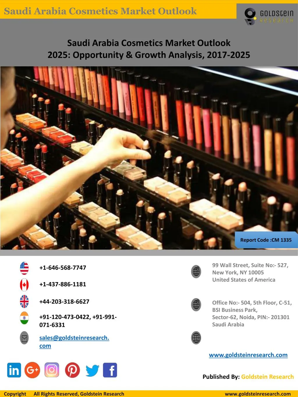 saudi arabia cosmetics market outlook