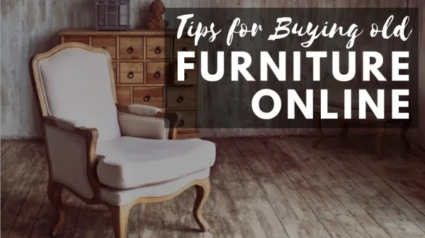 Tips for Buying Used Furniture Online