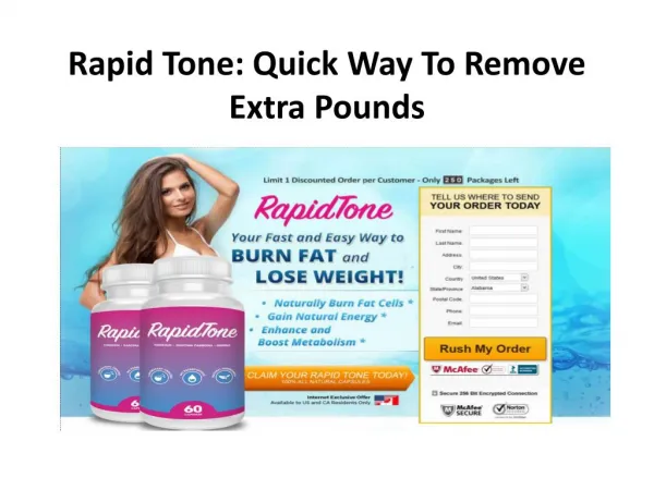 Rapid Tone: Reduce Extra Body Fat & Get Attractive Figure!