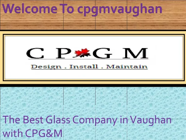 Glass Company in Vaughan, Mirror Glass Services in Vaughan, cpgmvaughan.com