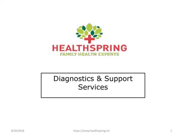 Diagnostics & Support Servicesby Healthspring