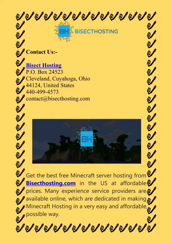 Get Free Minecraft Server Hosting 24/7-Bisect Hosting