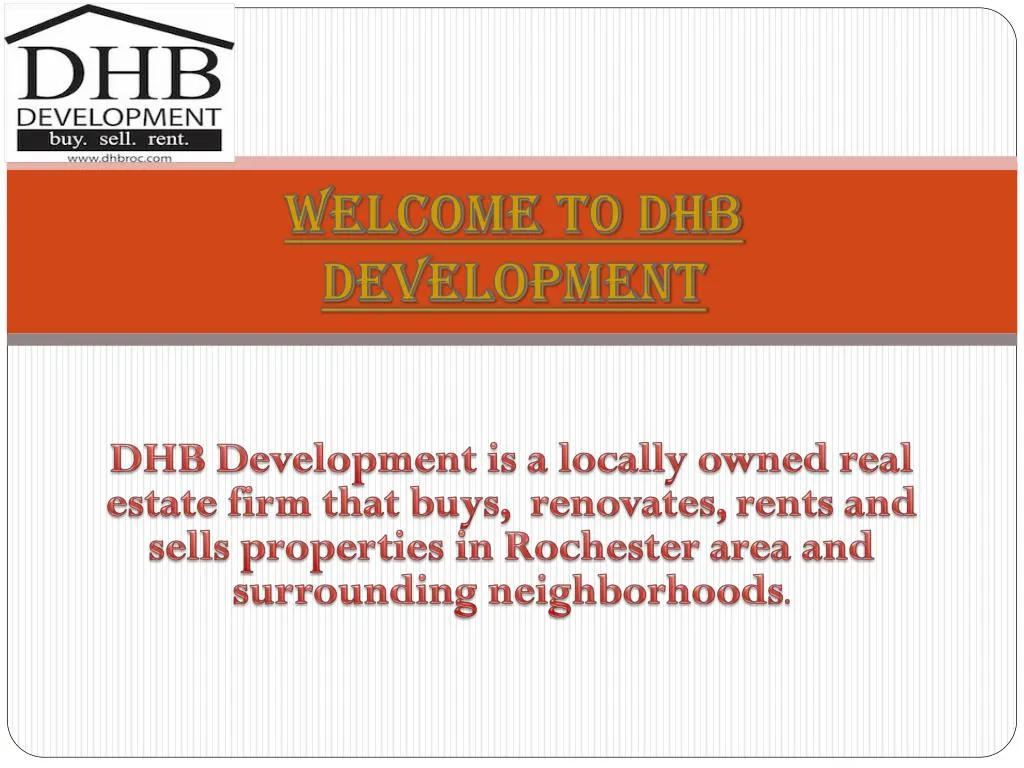 welcome t0 dhb development