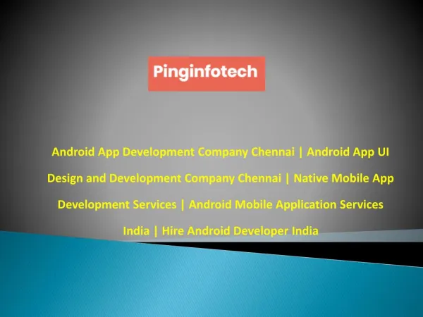 Android Mobile Application Services India | Hire Android Developer India