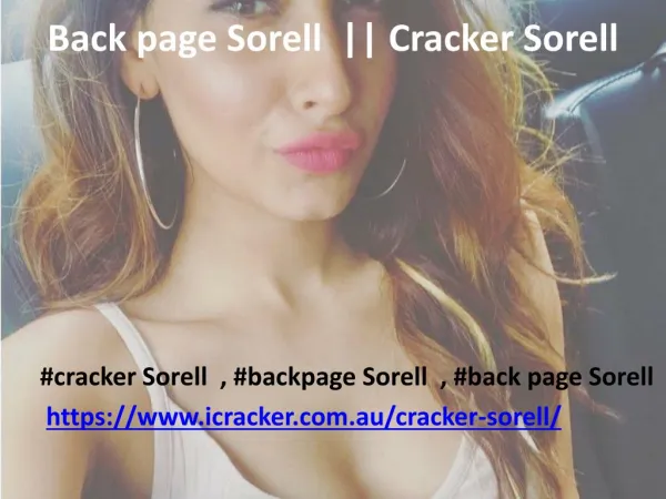 Backpage Sorell || Cracker Sorell