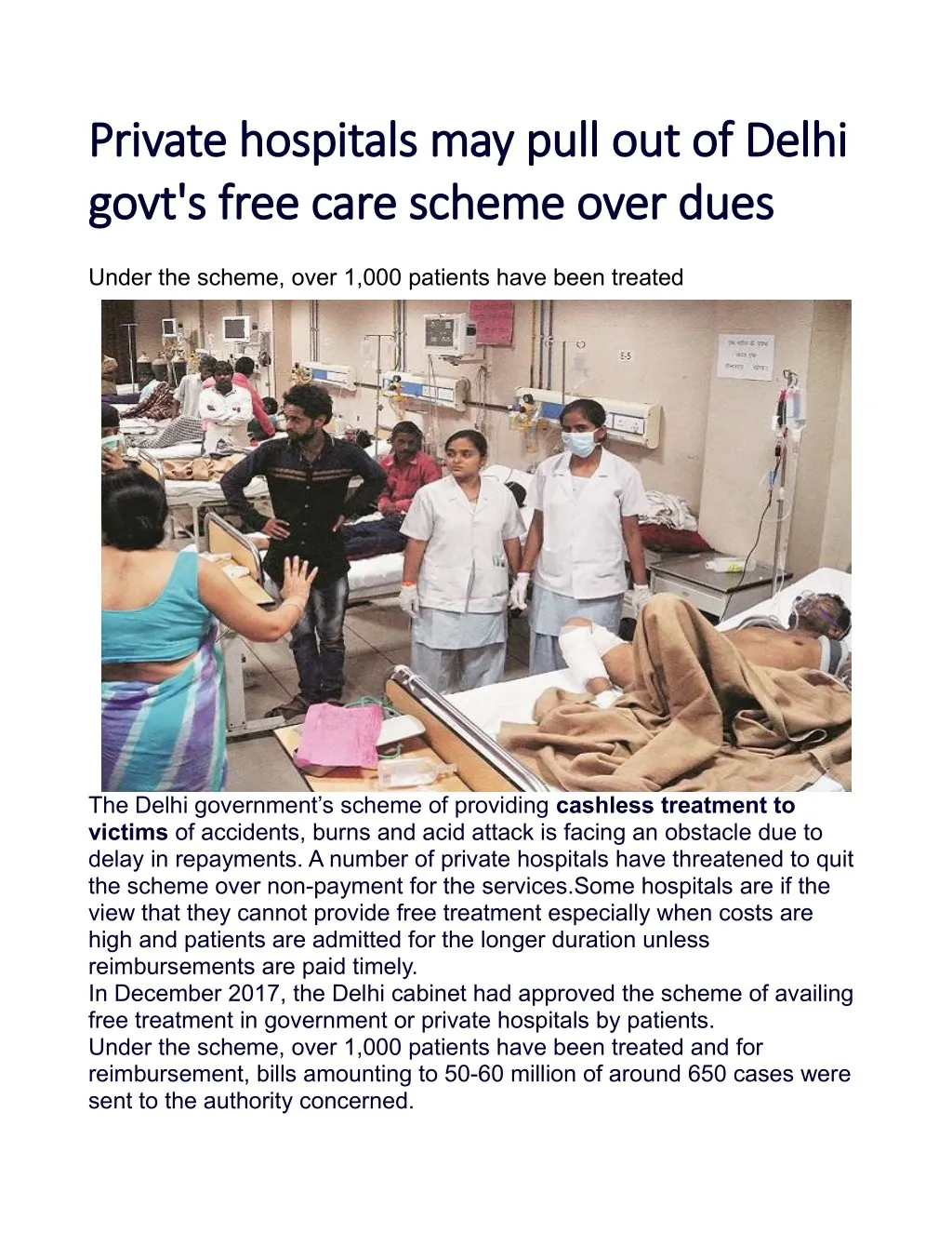 private hospitals may pull out of delhi private