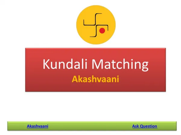 Kundali Matching by Date of Birth and Time