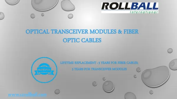 Optical Transceiver Modules & Fiber Optic Cables