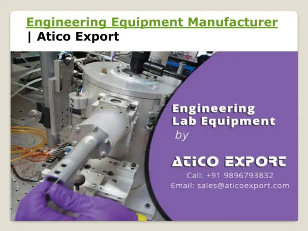 Custom Engineering Equipment Exporter