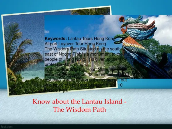 Know about the Lantau Island - The Wisdom Path