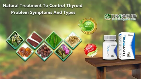 Natural Treatment to Control Thyroid Problem Symptoms and Types