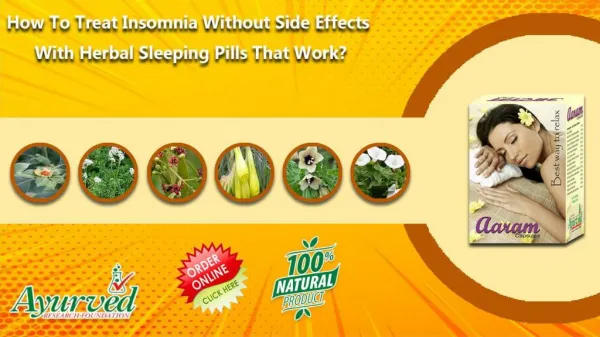 How to Treat Insomnia without Side Effects with Herbal Sleeping Pills that Work?