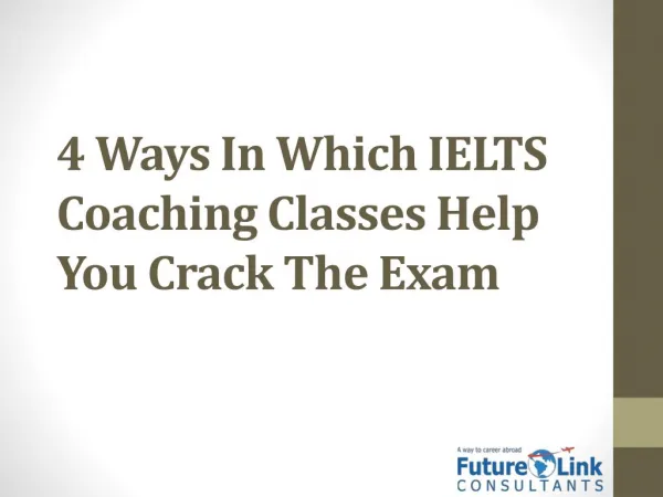 4 Ways In Which IELTS Coaching Classes Help You Crack The Exam