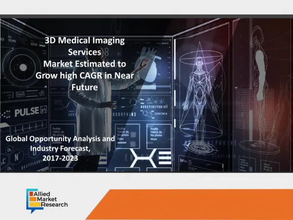 3D Medical Imaging Services Market Expected to Reach $236,809 Million by 2023