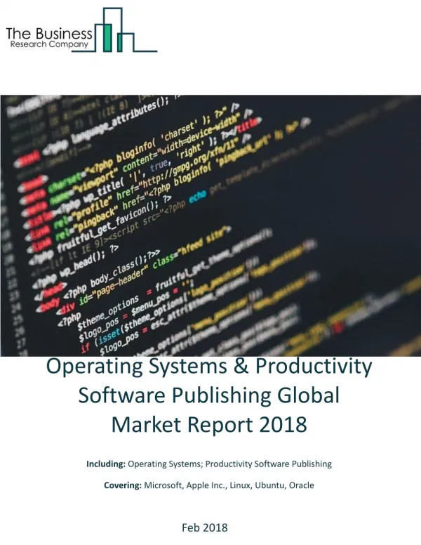 Operating Systems And Productivity Software Publishing Global Market Report 2018