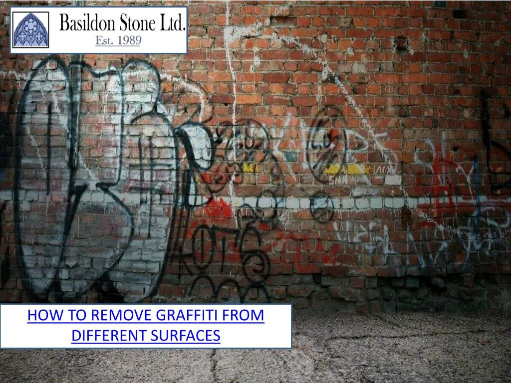 how to remove graffiti from different surfaces