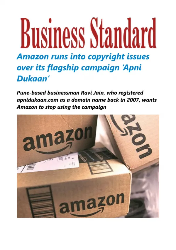 amazon runs into copyright issues over