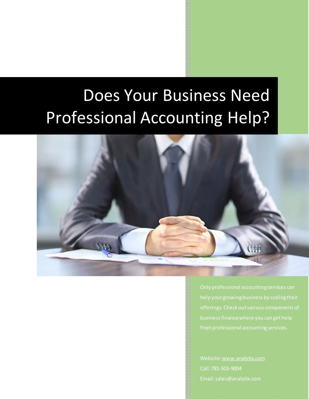 does your business need professional accounting