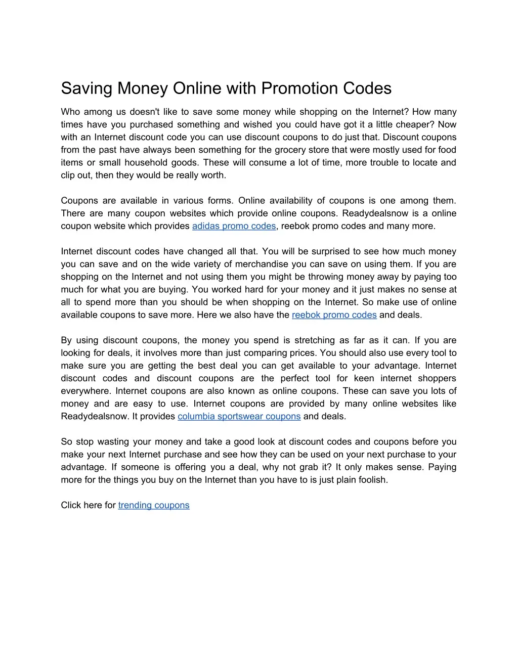 saving money online with promotion codes