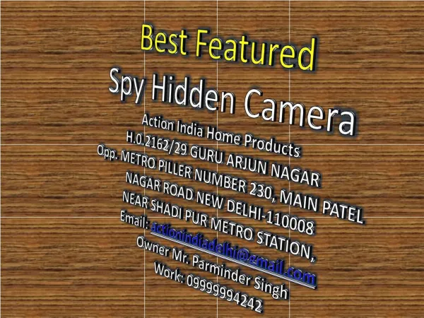 Spy Hidden Camera Shop in Delhi