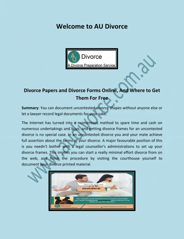 divorce forms online, How to get a divorce, Online apply for divorce