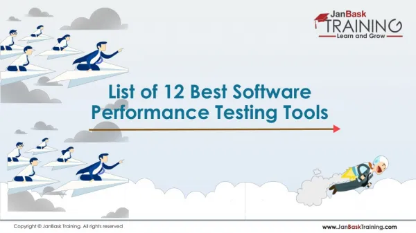 List of 12 Best Software Performance Testing Tools