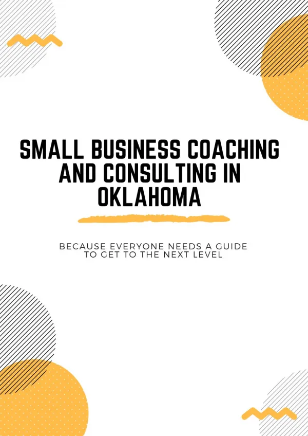 Small Business Coaching and Consulting in Oklahoma