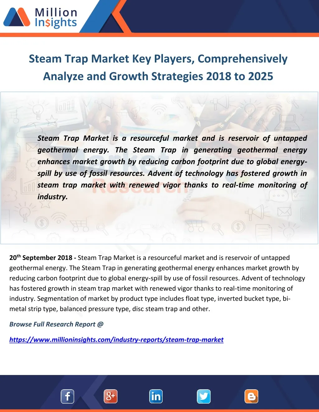 steam trap market key players comprehensively