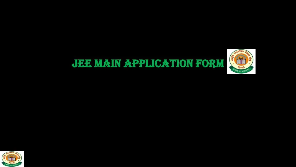 jee main application form
