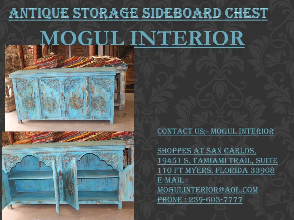 antique storage sideboard chest
