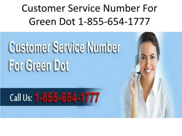 1-855-654-1777 Customer Service For Greendot Issues