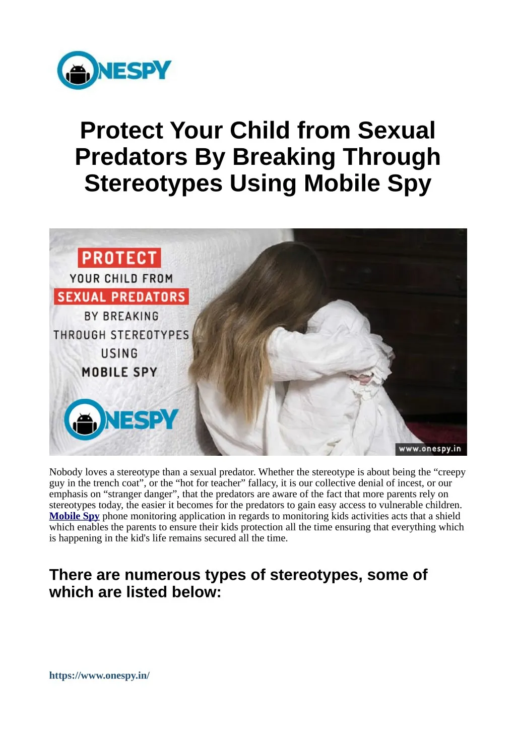 protect your child from sexual predators