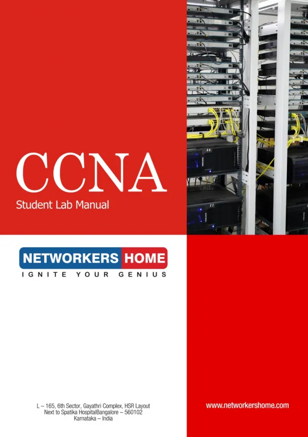 free CCNA workbook and lab manual by Networkers Home pdf