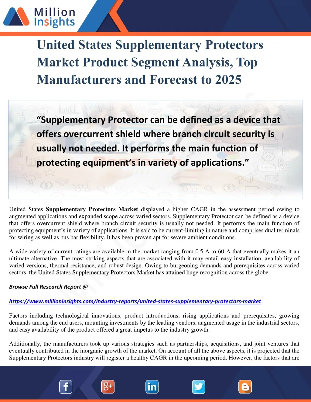 united states supplementary protectors market