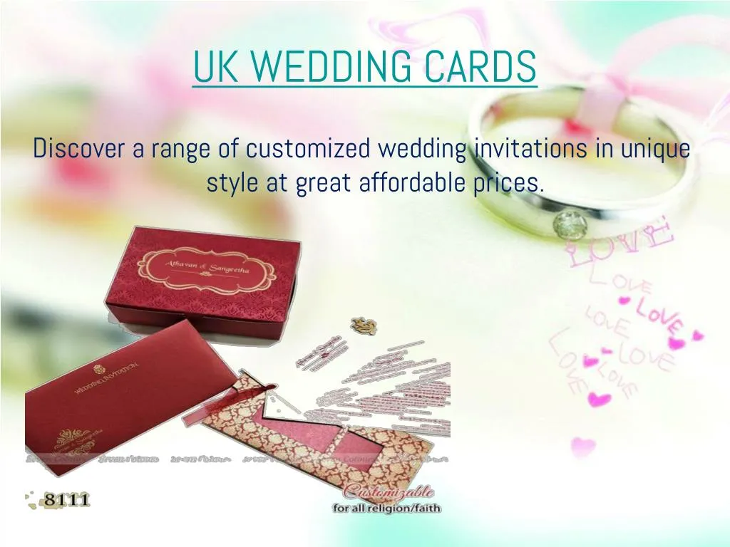 uk wedding cards