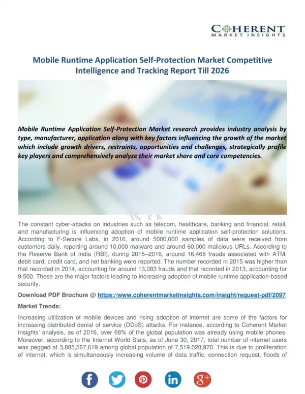 Mobile Runtime Application Self-Protection Market Competitive Intelligence and Tracking Report Till 2026