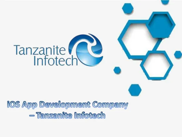 Best iPhone Application Development Company | Tanzanite