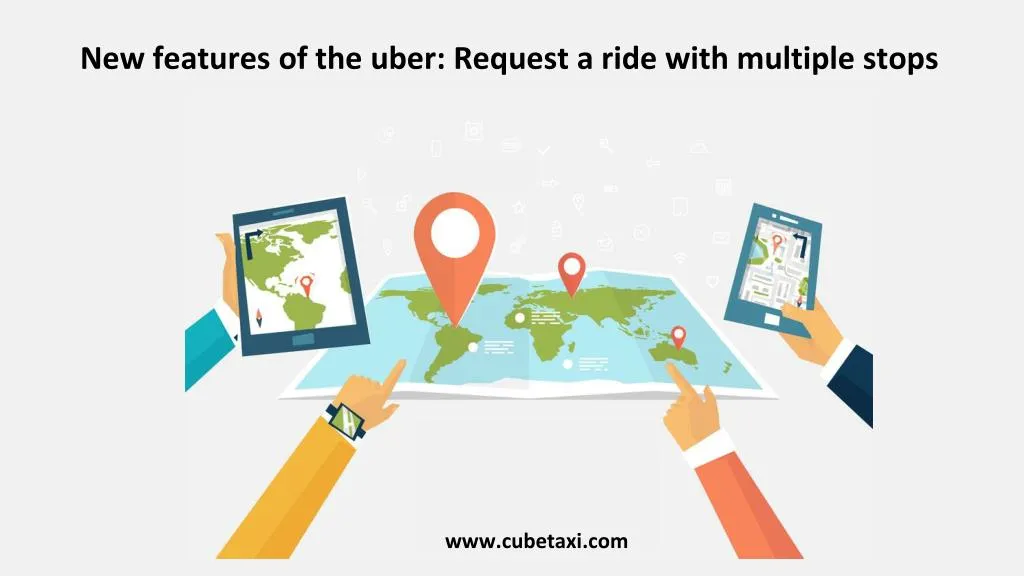 new features of the uber request a ride with