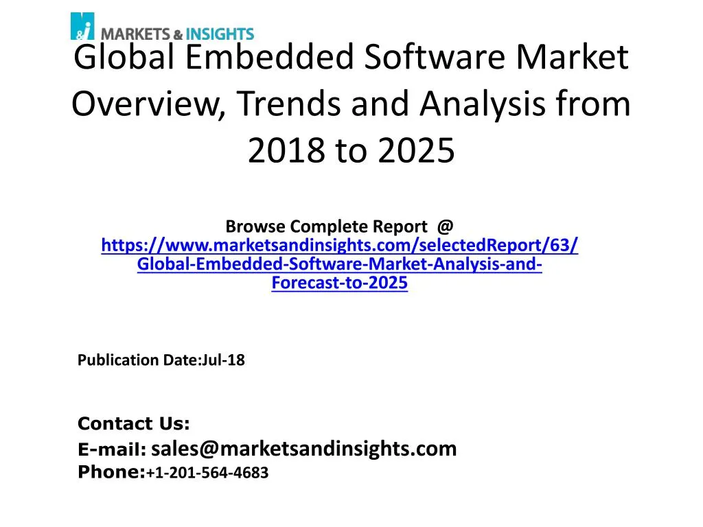 global embedded software market overview trends and analysis from 2018 to 2025