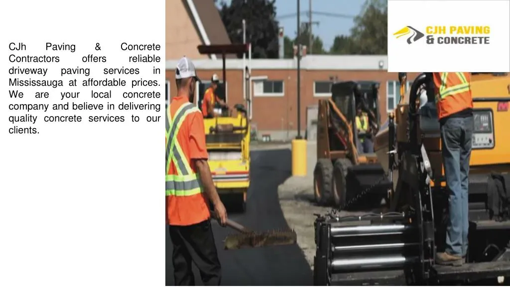 cjh paving concrete contractors offers reliable