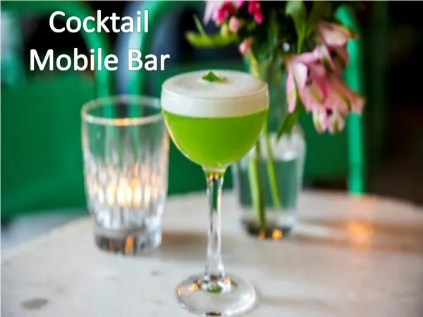 Cocktail Mobile Bar| Hire A Private Bartender