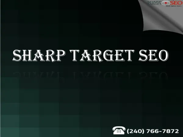 Blog Marketing Services at Sharp Target SEO | Call on (240) 766-7872